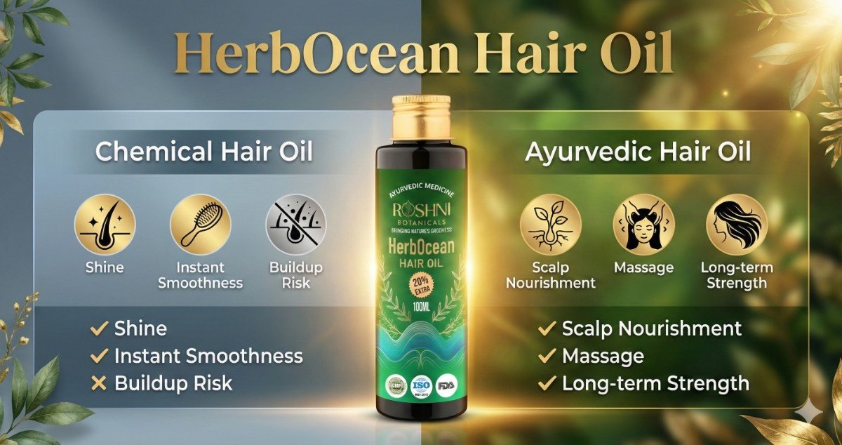 Ayurvedic Hair Oils or Chemical Hair Oils: Which Is Better for the Health of Your Hair in the Long Run?